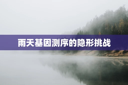 雨天基因测序的隐形挑战