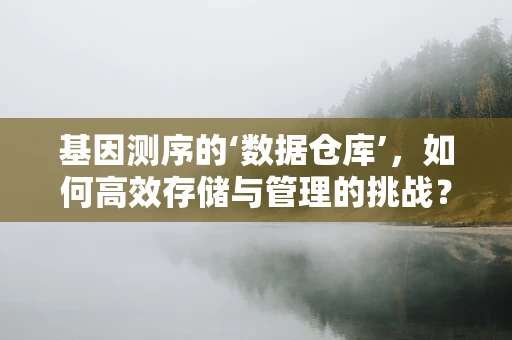 基因测序的‘数据仓库’，如何高效存储与管理的挑战？