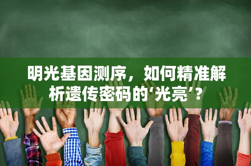 明光基因测序，如何精准解析遗传密码的‘光亮’？