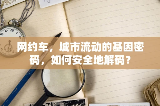 网约车，城市流动的基因密码，如何安全地解码？