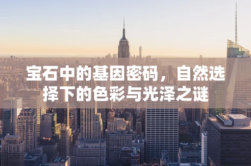 宝石中的基因密码，自然选择下的色彩与光泽之谜