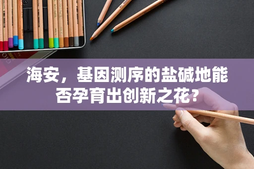 海安，基因测序的盐碱地能否孕育出创新之花？