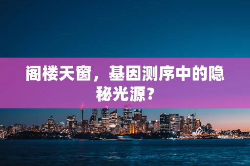 阁楼天窗，基因测序中的隐秘光源？