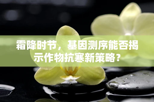 霜降时节，基因测序能否揭示作物抗寒新策略？