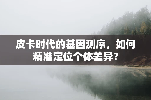 皮卡时代的基因测序，如何精准定位个体差异？