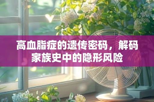 高血脂症的遗传密码，解码家族史中的隐形风险