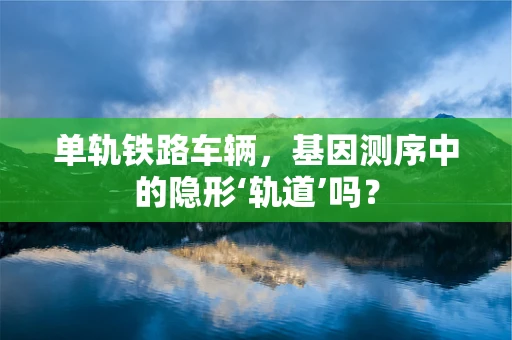 单轨铁路车辆，基因测序中的隐形‘轨道’吗？