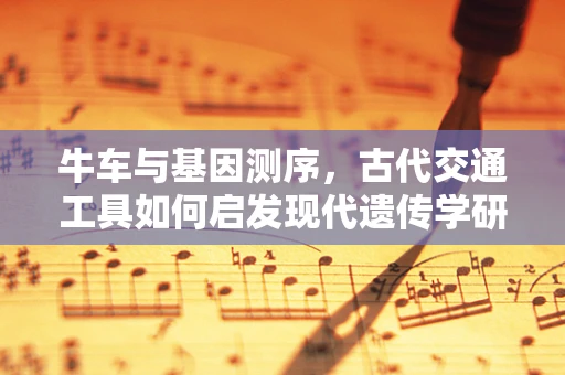 牛车与基因测序，古代交通工具如何启发现代遗传学研究？