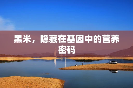 黑米，隐藏在基因中的营养密码