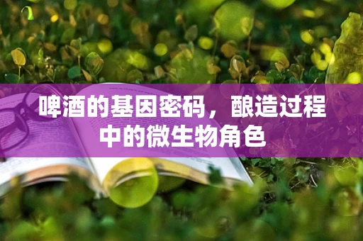 啤酒的基因密码，酿造过程中的微生物角色