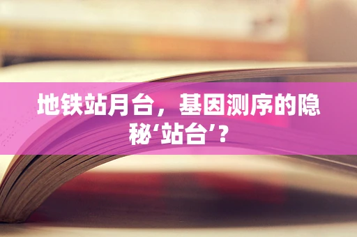 地铁站月台，基因测序的隐秘‘站台’？