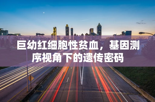 巨幼红细胞性贫血，基因测序视角下的遗传密码