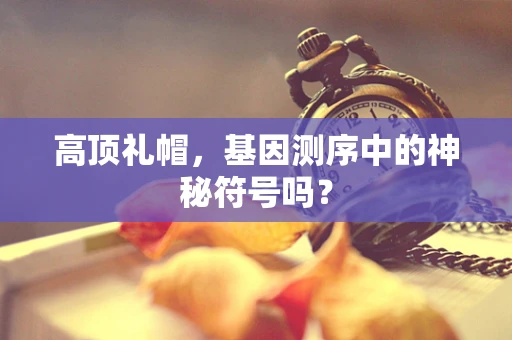 高顶礼帽，基因测序中的神秘符号吗？