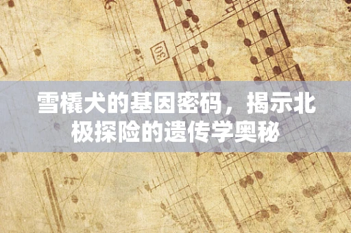 雪橇犬的基因密码，揭示北极探险的遗传学奥秘