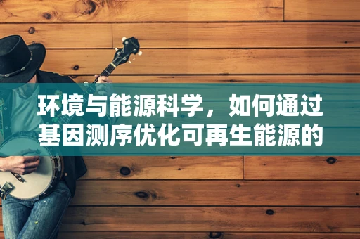 环境与能源科学，如何通过基因测序优化可再生能源的利用？