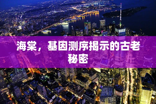 海棠，基因测序揭示的古老秘密