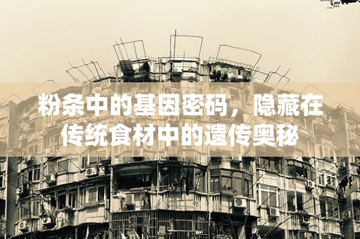 粉条中的基因密码，隐藏在传统食材中的遗传奥秘