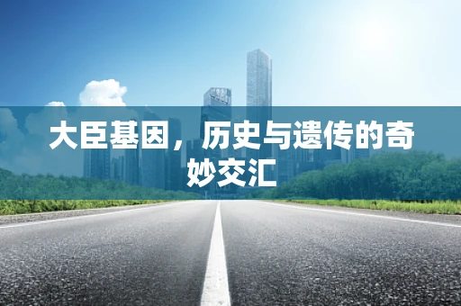 大臣基因，历史与遗传的奇妙交汇