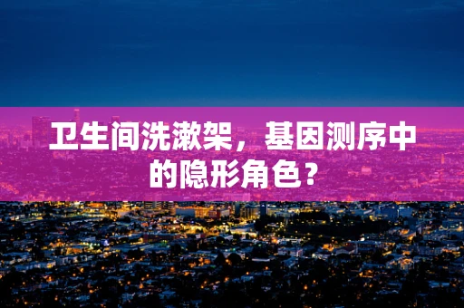 卫生间洗漱架，基因测序中的隐形角色？