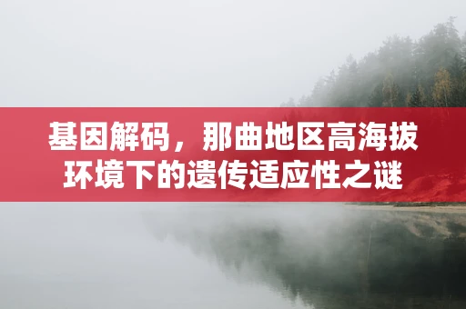 基因解码，那曲地区高海拔环境下的遗传适应性之谜