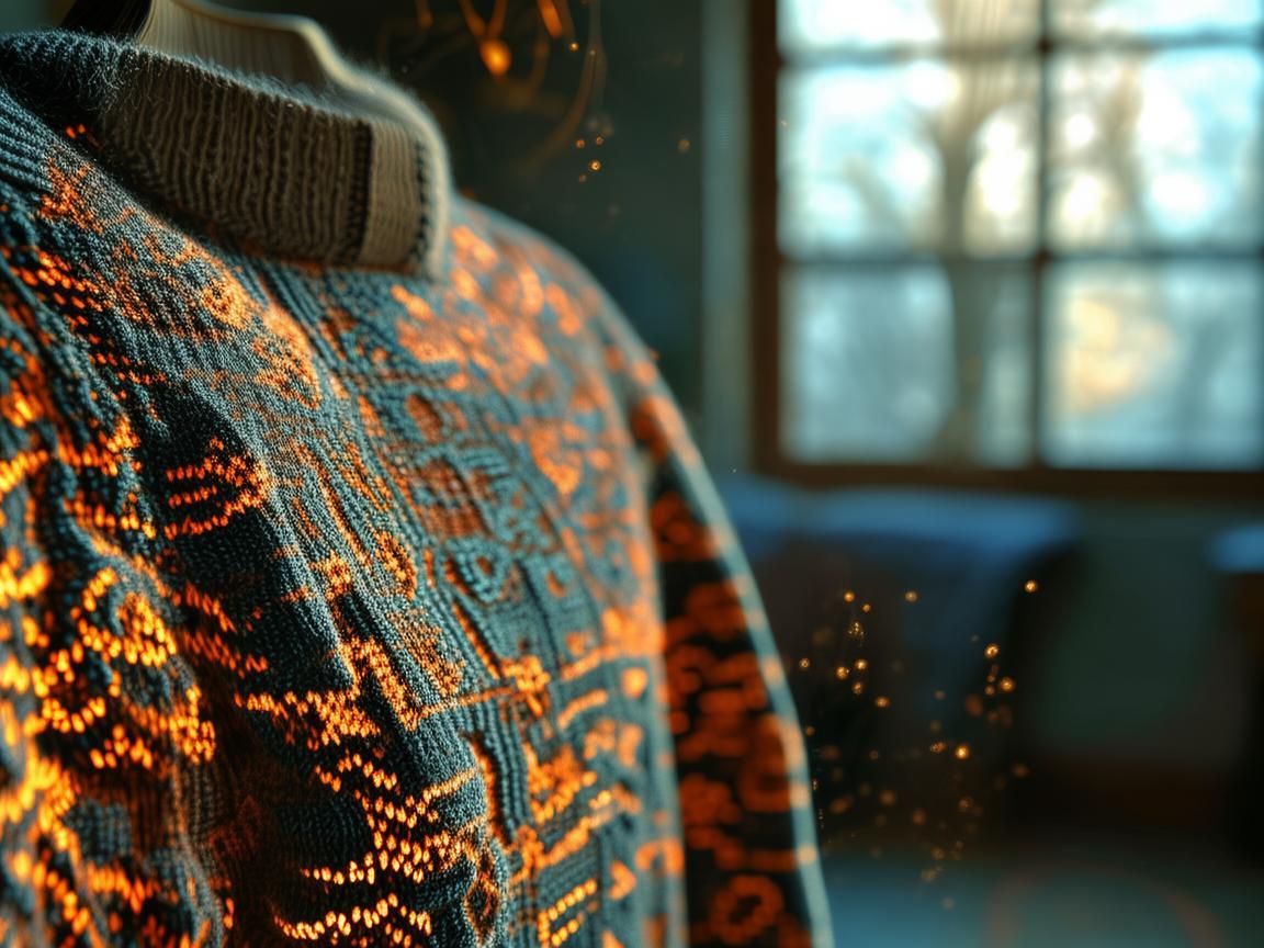毛衣编织中的基因密码，生物技术与传统手工艺的奇妙融合